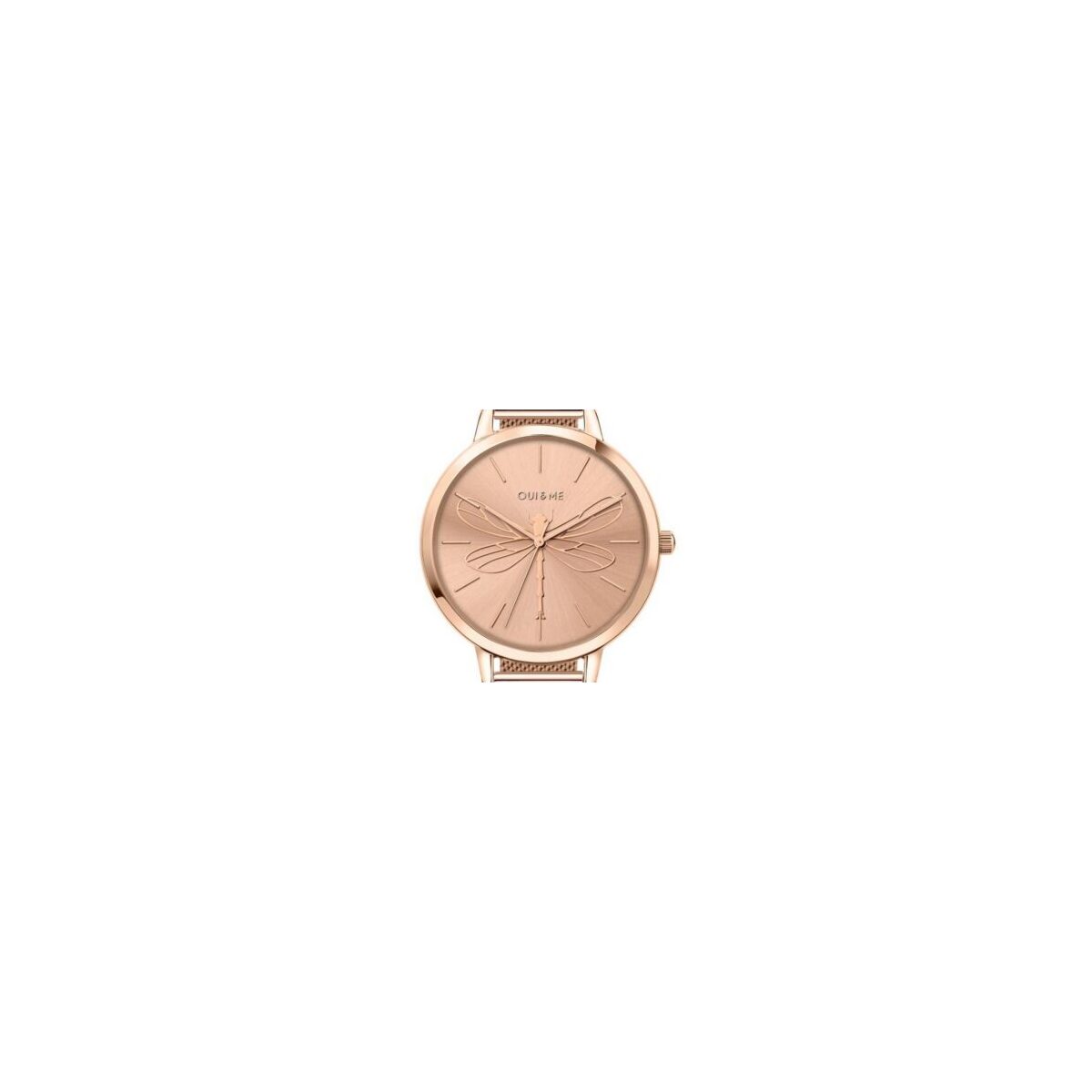 Oui & Me Grande Amourette Rose Gold Tone Stainless Steel Quartz ME010035 Women's Watch