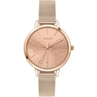 Oui & Me Grande Amourette Rose Gold Tone Stainless Steel Quartz ME010035 Women's Watch