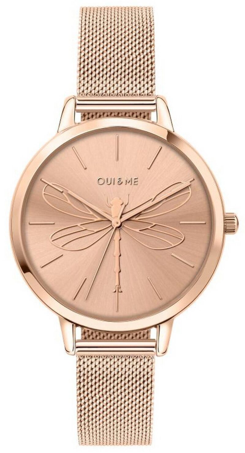Oui & Me Grande Amourette Rose Gold Tone Stainless Steel Quartz ME010035 Women's Watch