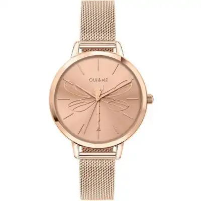 Oui & Me Grande Amourette Rose Gold Tone Stainless Steel Quartz ME010035 Women's Watch