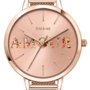 Oui & Me Fleurette Rose Gold Tone Stainless Steel Quartz ME010043 Women's Watch