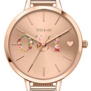 Oui & Me Petite Fleurette Rose Gold Tone Stainless Steel Quartz ME010044 Women's Watch