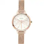 Oui & Me Petite Amourette White Dial Rose Gold Tone Stainless Steel Quartz ME010046 Women's Watch