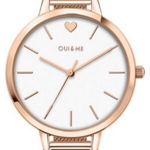 Oui & Me Petite Amourette White Dial Rose Gold Tone Stainless Steel Quartz ME010051 Women's Watch