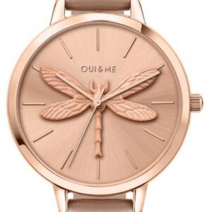Oui & Me Amourette Rose Gold Sunray Dial Leather Strap Quartz ME010100 Women's Watch