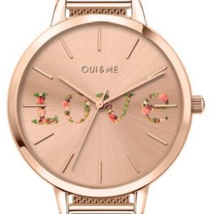 Oui & Me Grande Fleurette Rose Gold Tone Stainless Steel Quartz ME010112 Women's Watch