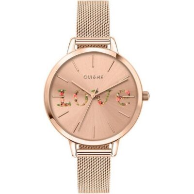 Oui & Me Grande Fleurette Rose Gold Tone Stainless Steel Quartz ME010112 Women's Watch