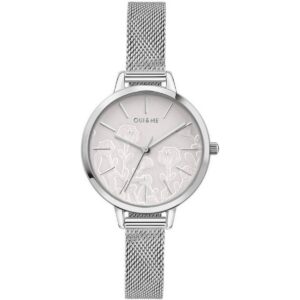 Oui & Me Petite Fleurette Silver Dial Stainless Steel Quartz ME010127 Women's Watch