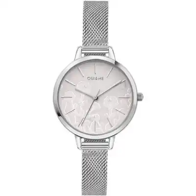 Oui & Me Petite Fleurette Silver Dial Stainless Steel Quartz ME010127 Women's Watch Oui & Me Petite Fleurette Silver Dial Stainless Steel Quartz ME010127 Women's Watch
