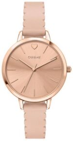 Oui & Me Amourette Rose Gold Shiny Dial Leather Strap Quartz ME010144 Women's Watch
