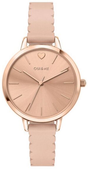Oui & Me Amourette Rose Gold Shiny Dial Leather Strap Quartz ME010144 Women's Watch