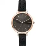 Oui & Me Amourette Dark Grey Dial Leather Strap Quartz ME010146 Women's Watch