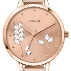 Oui & Me Grande Fleurette Rose Gold Tone Stainless Steel Quartz ME010155 Women's Watch