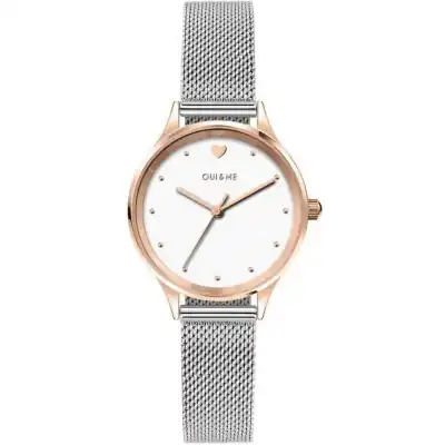 Oui & Me Bichette White Dial Stainless Steel Quartz ME010169 Women's Watch