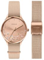 Oui & Me Petite Bichette Rose Gold Sunray Dial Nylon Strap Quartz ME010174 Women's Watch