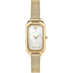 Oui & Me Finette White Dial Gold Tone Stainless Steel Quartz ME010198 Women's Watch