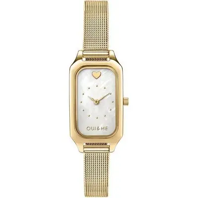 Oui & Me Finette White Dial Gold Tone Stainless Steel Quartz ME010198 Women's Watch