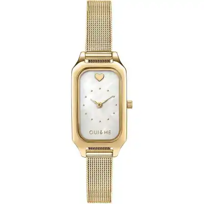 Oui & Me Finette White Dial Gold Tone Stainless Steel Quartz ME010198 Women's Watch