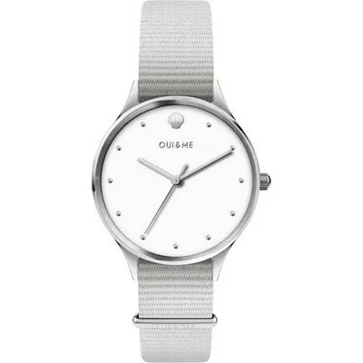 Oui & Me Petite Bichette White Dial Nylon Strap Quartz ME010200 Women's Watch