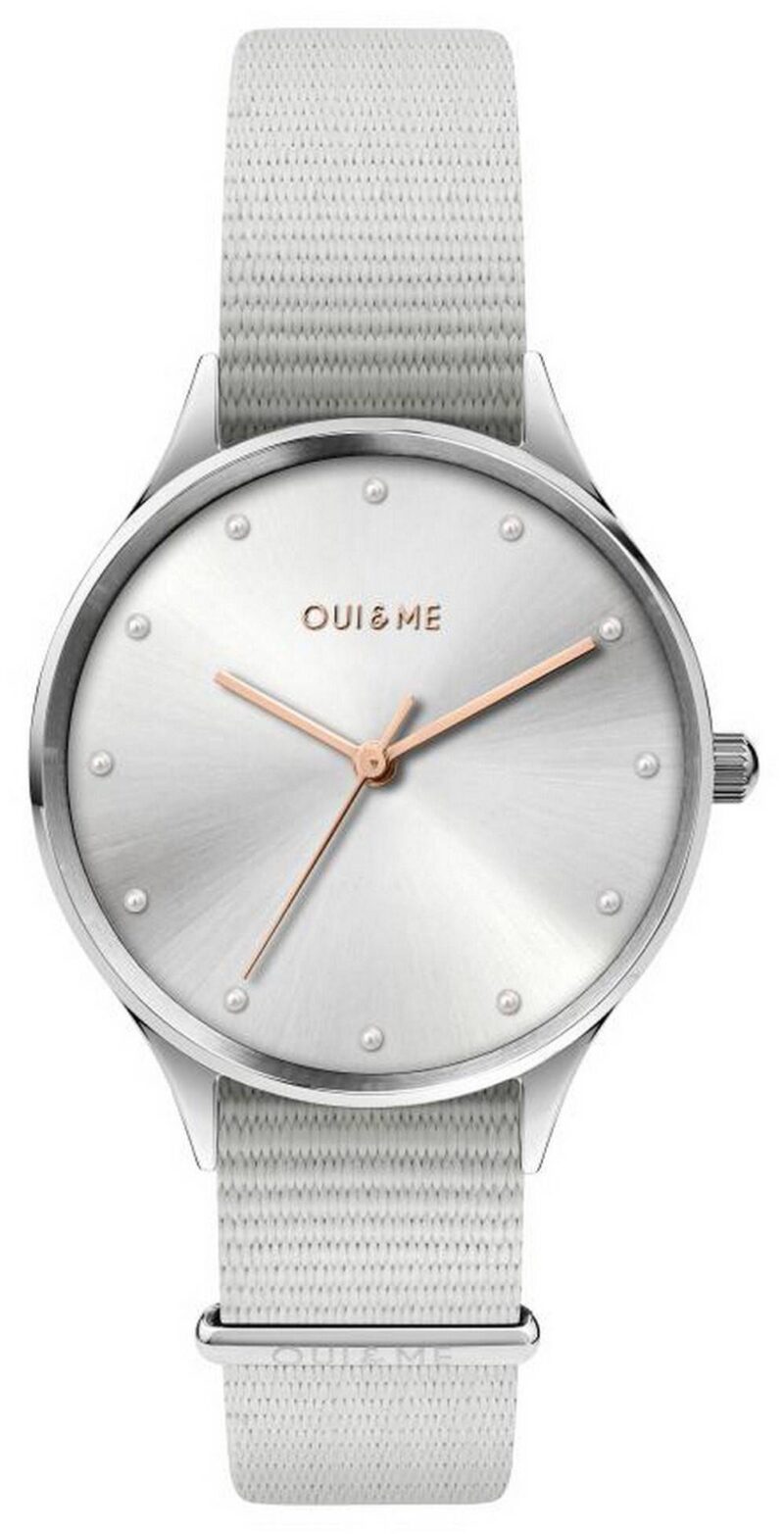 Oui & Me Petite Bichette Silver Sunray Dial Nylon Strap Quartz ME010202 Women's Watch