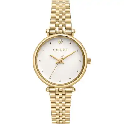 Oui & Me Etoile Gold Tone Stainless Steel White Dial Quartz ME010295 Women's Watch