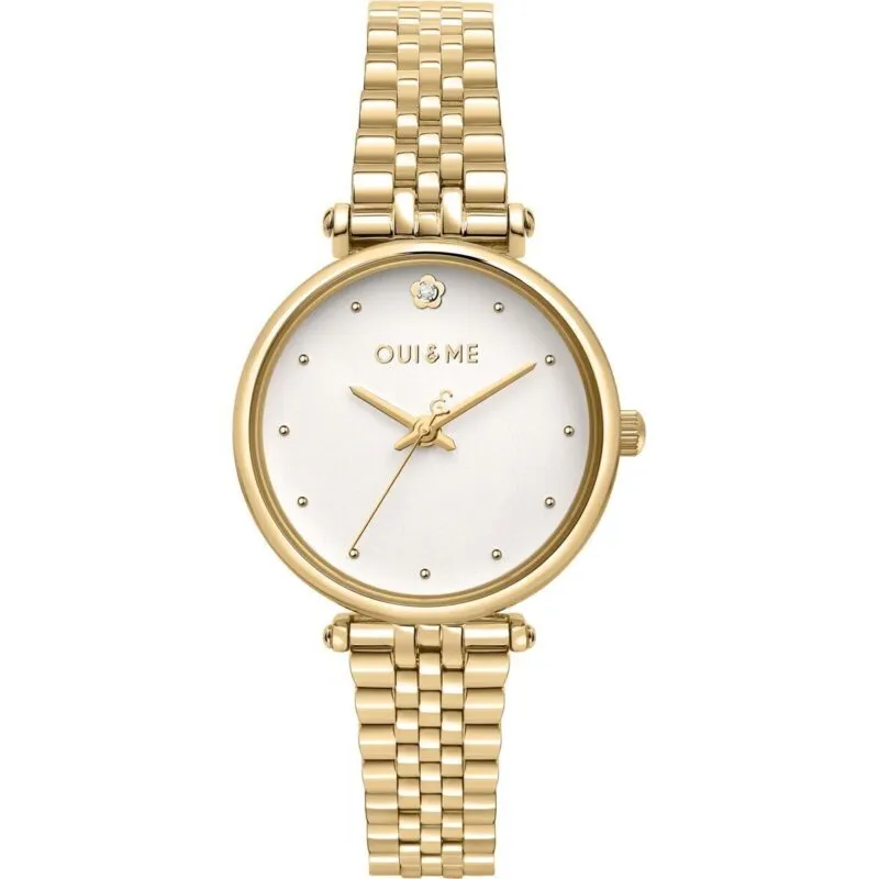 Oui & Me Etoile Gold Tone Stainless Steel White Dial Quartz ME010295 Women's Watch