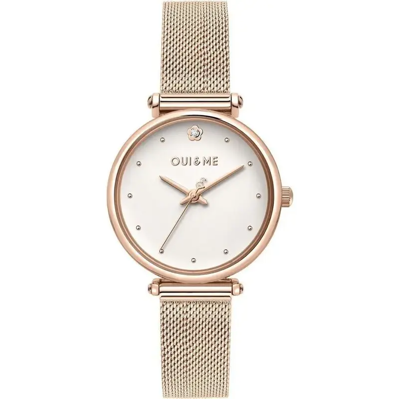 Oui & Me Etoile Rose Gold Stainless Steel White Dial Quartz ME010297 Women's Watch