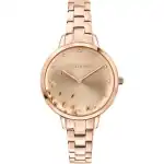 Oui & Me Fleurette Rose Gold Tone Stainless Steel Rose Gold Dial Quartz ME010370 Women's Watch
