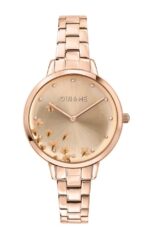 Oui & Me Fleurette Rose Gold Tone Stainless Steel Rose Gold Dial Quartz ME010370 Women's Watch