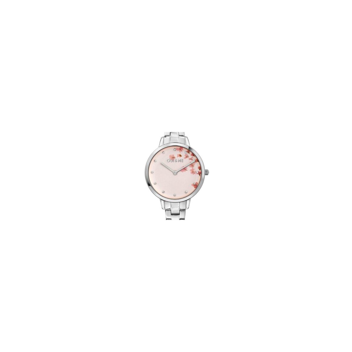 Oui & Me Fleurette Stainless Steel Rose Gold Dial Quartz ME010371 Women's Watch