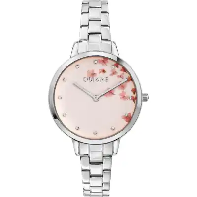 Oui & Me Fleurette Stainless Steel Rose Gold Dial Quartz ME010371 Women's Watch Oui & Me Fleurette Stainless Steel Rose Gold Dial Quartz ME010371 Women's Watch