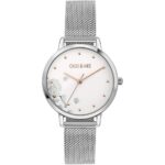 Oui & Me Fleurette Stainless Steel Mesh White Dial Quartz ME010375 Women's Watch