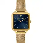 Oui & Me Harmonie Gold Tone Stainless Steel Mesh Blue Dial Quartz ME010381 Women's Watch