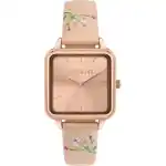 Oui & Me Harmonie Pink Leather Strap Rose Gold Dial Quartz ME010383 Women's Watch