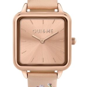 Oui & Me Harmonie Pink Leather Strap Rose Gold Dial Quartz ME010383 Women's Watch