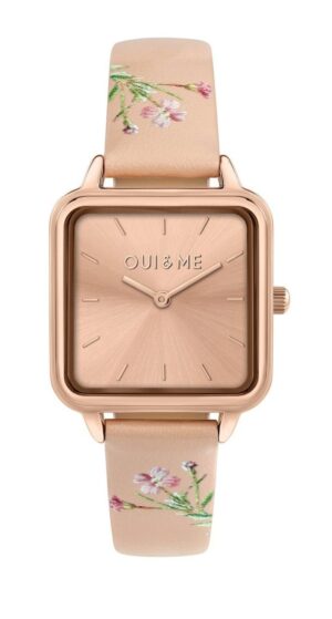 Oui & Me Harmonie Pink Leather Strap Rose Gold Dial Quartz ME010383 Women's Watch