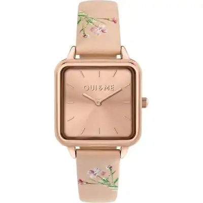 Oui & Me Harmonie Pink Leather Strap Rose Gold Dial Quartz ME010383 Women's Watch