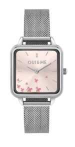 Oui & Me Harmonie Stainless Steel Mesh Rose Gold Dial Quartz ME010385 Women's Watch