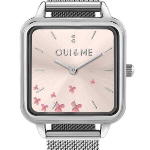 Oui & Me Harmonie Stainless Steel Mesh Rose Gold Dial Quartz ME010385 Women's Watch