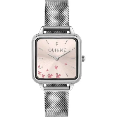Oui & Me Harmonie Stainless Steel Mesh Rose Gold Dial Quartz ME010385 Women's Watch