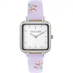 Oui & Me Harmonie Purple Leather Strap White Dial Quartz ME010386 Women's Watch