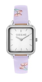 Oui & Me Harmonie Purple Leather Strap White Dial Quartz ME010386 Women's Watch