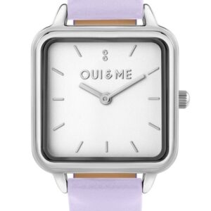 Oui & Me Harmonie Purple Leather Strap White Dial Quartz ME010386 Women's Watch