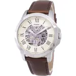 Fossil Grant Automatic Beige Skeleton Dial ME3099 Men's Watch