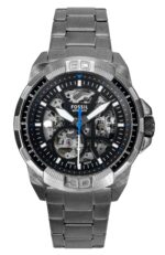Fossil Bronson Stainless Steel Black Skeleton Dial Automatic ME3218 Men’s Watch - ME3218