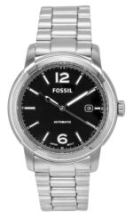 Fossil Heritage Stainless Steel Black Dial Automatic ME3223 Unisex Watch