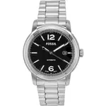 Fossil Heritage Stainless Steel Black Dial Automatic ME3223 Unisex Watch