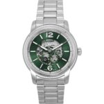Fossil Heritage Stainless Steel Green Skeleton Dial Automatic ME3262 Men's Watch