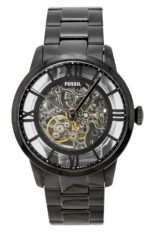 Fossil Townsman Stainless Steel Black Skeleton Dial Automatic ME3269 Men's Watch