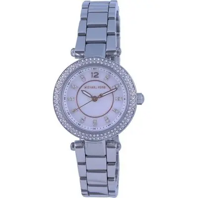 Michael Kors Mini Parker Crystal Accents Silver Dial Quartz MK6932 Women's Watch